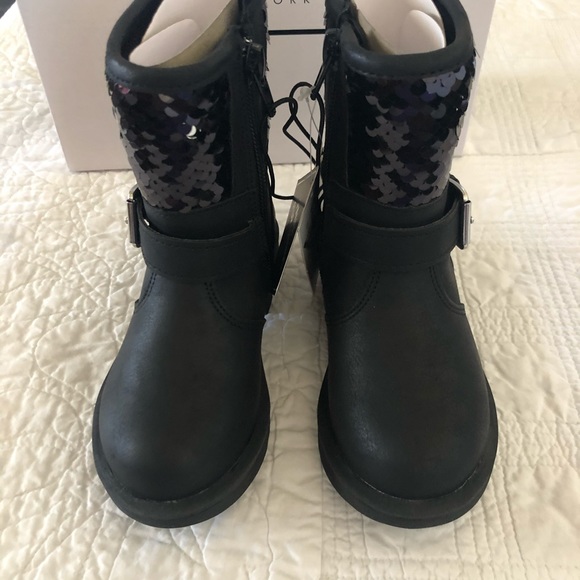 Nicole Miller Sequin Buckle Boot (Toddler) - Picture 5 of 6